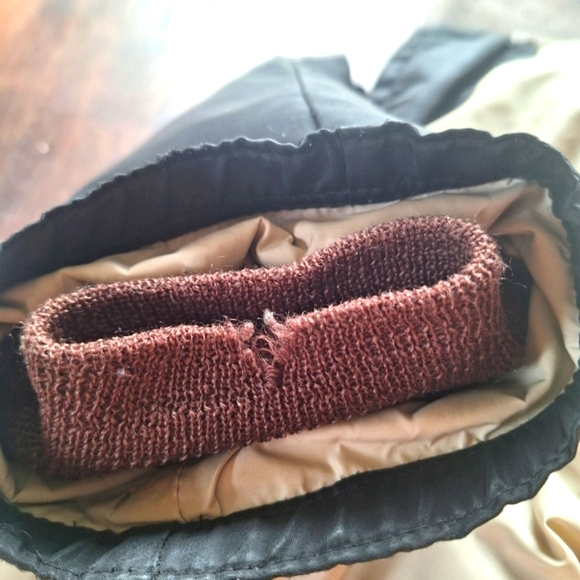 Vintage Black Military Field Coat Down Filled Size Large Very Good Condition - Picture 4 of 4